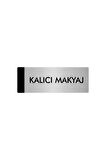 Metal Yönlendirme Levhası, Departman Kapı Isimliği Kalıcı Makyaj 5x20 Cm Gümüş Renk