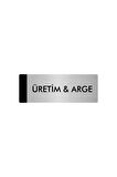 Metal Yönlendirme Levhası, Departman Kapı Isimliği Üretim & Ar-Ge 7X20 Cm Gümüş Renk