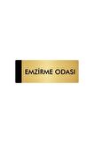 Metal Yönlendirme Levhası, Departman Kapı Isimliği Emzirme Odası 10X20 Cm Altın Renk
