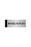 Metal Yönlendirme Levhası, Departman Kapı Isimliği Bahşiş Kutusu 10X20 Cm Gümüş Renk
