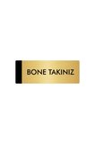Metal Yönlendirme Levhası, Departman Kapı Isimliği Bone Takınız 7X20 Cm Altın Renk