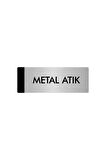 Metal Yönlendirme Levhası, Departman Kapı Isimliği Metal Atık 5x20 Cm Gümüş Renk