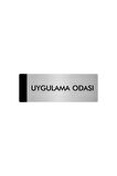 Metal Yönlendirme Levhası, Departman Kapı Isimliği Uygulama Odası 7X20 Cm Gümüş Renk