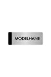 Metal Yönlendirme Levhası, Departman Kapı Isimliği Modelhane 5x20 Cm Gümüş Renk