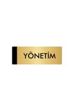 Metal Yönlendirme Levhası, Departman Kapı Isimliği Yönetim 5x20 Cm Altın Renk