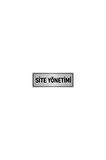 Metal Yönlendirme Levhası, Departman Kapı Isimliği Site Yönetimi 5x20 Cm Gümüş Renk