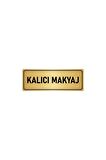 Metal Yönlendirme Levhası, Departman Kapı Isimliği Kalıcı Makyaj 5x20 Cm Altın Renk