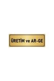 Metal Yönlendirme Levhası, Departman Kapı Isimliği Üretim Ve Ar-ge 5x20 Cm Altın Renk