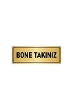 Metal Yönlendirme Levhası, Departman Kapı Isimliği Bone Takınız 5x20 Cm Altın Renk