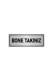 Metal Yönlendirme Levhası, Departman Kapı Isimliği Bone Takınız 5x20 Cm Gümüş Renk