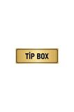 Metal Yönlendirme Levhası, Departman Kapı Isimliği Tip Box 7x20 Cm Altın Renk