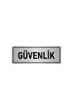 Metal Yönlendirme Levhası, Departman Kapı Isimliği Güvenlik 5x20 Cm Gümüş Renk