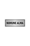 Metal Yönlendirme Levhası, Departman Kapı Isimliği Numune Alma 5x20 Cm Gümüş Renk