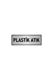 Metal Yönlendirme Levhası, Departman Kapı Isimliği Plastik Atık 5x20 Cm Gümüş Renk