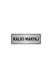 Metal Yönlendirme Levhası, Departman Kapı Isimliği Kalıcı Makyaj 5x20 Cm Gümüş Renk