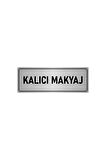 Metal Yönlendirme Levhası, Departman Kapı Isimliği Kalıcı Makyaj 7x20 Cm Gümüş Renk