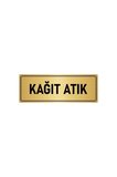 Metal Yönlendirme Levhası, Departman Kapı Isimliği Kağıt Atık 7x20 Cm Altın Renk