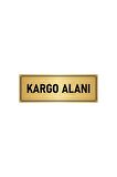 Metal Yönlendirme Levhası, Departman Kapı Isimliği Kargo Alanı 7x20 Cm Altın Renk