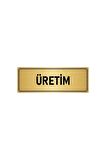 Metal Yönlendirme Levhası, Departman Kapı Isimliği Üretim 7x20 Cm Altın Renk