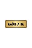 Metal Yönlendirme Levhası, Departman Kapı Isimliği Kağıt Atık 5x20 Cm Altın Renk