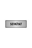 Metal Yönlendirme Levhası, Departman Kapı Isimliği Sevkiyat 5x20 Cm Gümüş Renk