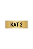 Metal Yönlendirme Levhası, Departman Kapı Isimliği Kat 2 5x20 Cm Altın Renk