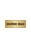 Metal Yönlendirme Levhası, Departman Kapı Isimliği Emzirme Odası 5x20 Cm Altın Renk