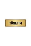 Metal Yönlendirme Levhası, Departman Kapı Isimliği Yönetim 5x20 Cm Altın Renk