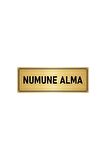 Metal Yönlendirme Levhası, Departman Kapı Isimliği Numune Alma 5x20 Cm Altın Renk