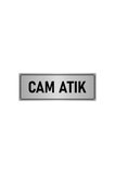 Metal Yönlendirme Levhası, Departman Kapı Isimliği Cam Atık 5x20 Cm Gümüş Renk