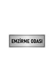 Metal Yönlendirme Levhası, Departman Kapı Isimliği Emzirme Odası 5x20 Cm Gümüş Renk