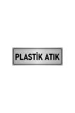 Metal Yönlendirme Levhası, Departman Kapı Isimliği Plastik Atık 5x20 Cm Gümüş Renk