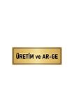 Metal Yönlendirme Levhası, Departman Kapı Isimliği Üretim Ve Ar-ge 5x20 Cm Altın Renk