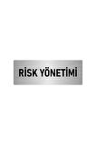 Metal Yönlendirme Levhası, Departman Kapı Isimliği Risk Yönetimi 5x20 Cm Gümüş Renk