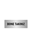 Metal Yönlendirme Levhası, Departman Kapı Isimliği Bone Takınız 5x20 Cm Gümüş Renk