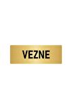 Metal Yönlendirme Levhası, Departman Kapı Isimliği Vezne 5x20 Cm Altın Renk
