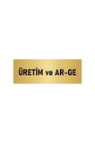Metal Yönlendirme Levhası, Departman Kapı Isimliği Üretim Ve Ar-ge 5x20 Cm Altın Renk
