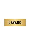 Metal Yönlendirme Levhası, Departman Kapı Isimliği Lavabo 5x20 Cm Altın Renk
