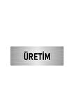 Metal Yönlendirme Levhası, Departman Kapı Isimliği Üretim 5x20 Cm Gümüş Renk