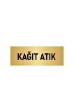 Metal Yönlendirme Levhası, Departman Kapı Isimliği Kağıt Atık 5x20 Cm Altın Renk