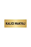 Metal Yönlendirme Levhası, Departman Kapı Isimliği Kalıcı Makyaj 7x20 Cm Altın Renk
