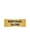 Metal Yönlendirme Levhası, Departman Kapı Isimliği Konferans Salonu 5x20 Cm Altın Renk