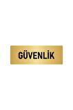 Metal Yönlendirme Levhası, Departman Kapı Isimliği Güvenlik 5x20 Cm Altın Renk