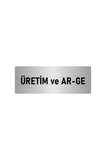 Metal Yönlendirme Levhası, Departman Kapı Isimliği Üretim Ve Ar-ge 5x20 Cm Gümüş Renk