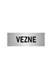 Metal Yönlendirme Levhası, Departman Kapı Isimliği Vezne 5x20 Cm Gümüş Renk