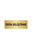 Metal Yönlendirme Levhası, Departman Kapı Isimliği Ürün Geliştirme 5x20 Cm Altın Renk