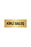 Metal Yönlendirme Levhası, Departman Kapı Isimliği Kirli Galoş 5x20 Cm Altın Renk
