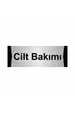 Cilt Bakımı 7x20cm Gümüş Renk Metal Yönlendirme Levhası