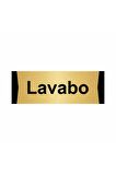 Lavabo 5x20cm Altın Renk Metal Yönlendirme Levhası