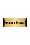 Ithalat & Ihracat 5x20cm Altın Renk Metal Yönlendirme Levhası